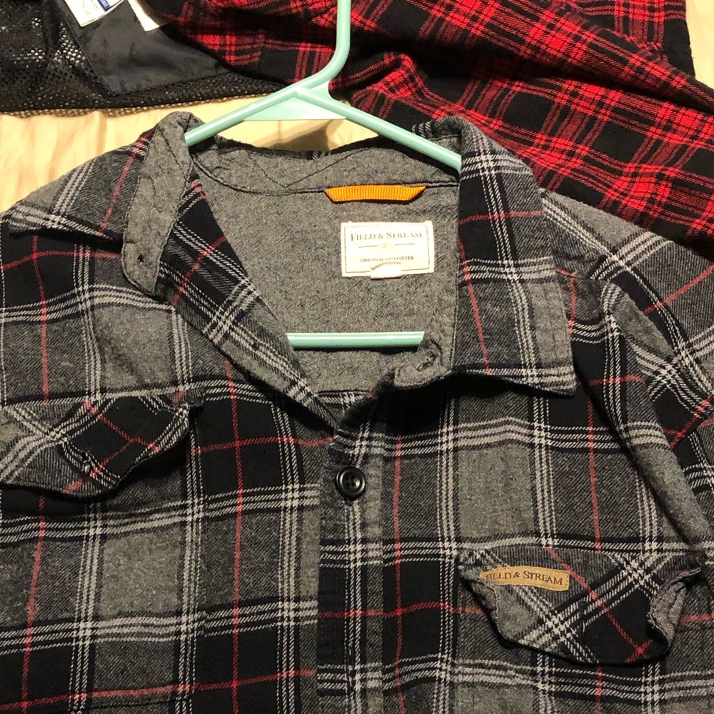 Large flannel field and stream